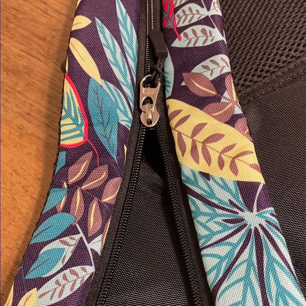 Pickleball Backpack With Teal Multi Leaf Print - - image 5